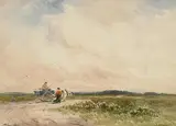 Wycliffe Egginton, A Wayside Gossip, watercolour