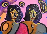 Rasher, Portrait of a Friend, 1998, acrylic on card