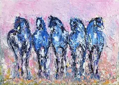 Áit Chruinnithe (Meeting Place) by Declan O'Connor, oil on canvas, sold Jul 2020