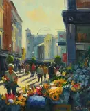 Norman Teeling, Flower Sellers, Grafton Street