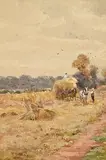Rose Maynard Barton, Harvest Time, watercolour