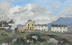 Jack Butler Yeats, Roundstone, Connemara, 1916, oil on board