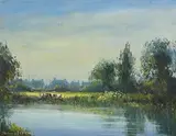 Norman J. McCaig, The River Moy at Foxford, Co. Mayo