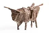Cubist Bull by John Behan, bronze - number 1 from an edition of 7, sold Jun 2020