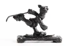 Skating Bear by Patrick O'Reilly, 2017, bronze - from an edition of 9, sold Jun 2020