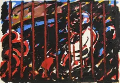 Michael Cullen, Berlin, 1986, oil on paper