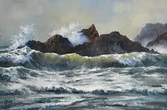 Annemarie Bourke, Owenahincha, After the Storm, oil on canvas