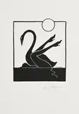 Tomi Ungerer, Leda and the Swan, lithograph