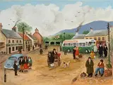 Wicklow Town by John Schwatschke, 2008, oil on canvas, sold Jun 2020