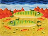 Graham Knuttel, Coral Reef, pastel