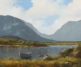 Eileen Meagher, Lake and Mountains, Connemara, 1997, oil on canvas