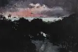 Hector McDonnell, North Down Hunt, Winter, 1977, oil on canvas