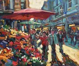 Norman Teeling, Flower Sellers, Grafton Street