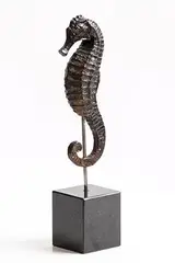 John McLaughlin, Sea Horse, bronze on granite base - number 2 from an edition of 9