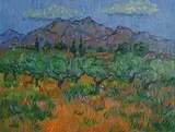The Olive Grove by Desmond Carrick, oil on canvas board, sold May 2020