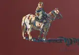 Arthur K. Maderson, Study, Tallow Horse Fair, mixed media on board