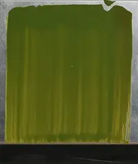 Ciarán Lennon, Green Lens, acrylic on aluminium