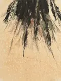 Patrick Scott, Gestural Drawing, 1978, charcoal over pencil with watercolour