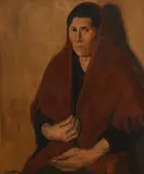 Michael Augustine Power O'Malley, Aran Woman, 1912, oil on canvas board