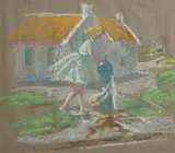 Patrick Leonard, Rush, 1988, pastel