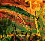 Kevin Sharkey Irish, Untitled, 2015, acrylic on canvas - triptych