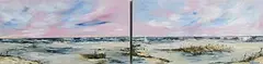 Evanne Matthews, Best of Days, oil on canvas - diptych