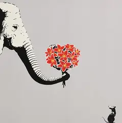 István Orosz, Love Hurts, limited edition lithograph - numbered 82 from an edition of 100