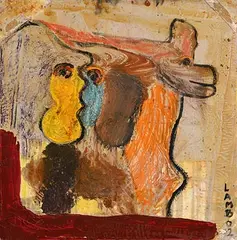 Untitled by Matt Lamb, 2002, oil on canvas, sold May 2020