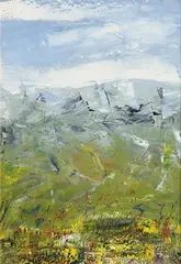 Geraldine Hone, The Burren, oil on board