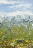 Geraldine Hone, The Burren, oil on board