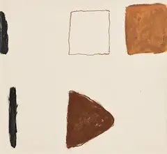Abstract Composition by William Scott, 1964, pastel on paper, sold Apr 2020