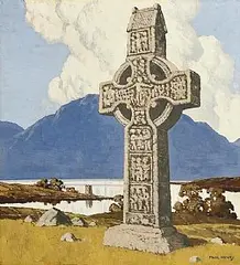Paul Henry, Celtic Cross in a West of Ireland Landscape, c.1929, oil on board