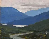Paul Henry, Mountain Landscape with Lake and Road
