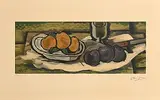 Georges Braque, Still Life with Fruits, 1955, collotype and pochoir in pencil - number 213 from an edition of 250 - published by Guy Splitzer Paris