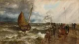 Thomas Rose Miles, Wind and Rain, Galway Harbour