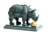 Salvador Dali Spanish, Rhinoceros Dressed in Lace, 1981, bronze - number 238 from an edition of 499