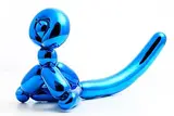 Jeff Koons, Balloon Monkey (Blue), 2017, porcelain painted in chrome, contained in the original styrofoam-lined box with silver printed signature - number 261 from an edition of 999