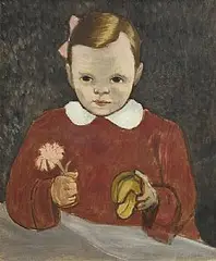 John Luke, Portrait of a Young Girl, oil on canvas