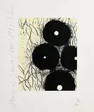 Donald Sultan American, Morning Glories, 1991, aquatint - number 73 from an edition of 100