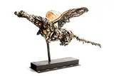 Patrick O'Reilly, Pegasus, 2007, unique bronze on steel base
