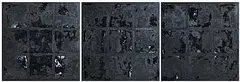Makiko Nakamura, Untitled, 2001, triptych oil on canvas
