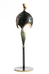 Elegant Figure by Sandra Bell, 1990, unique bronze, sold Apr 2020