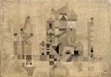 Cityscape by Colin Middleton, oil on canvas laid on board, sold Apr 2020