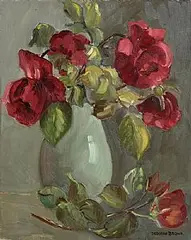 Deborah Brown, Flower Study, oil on canvas