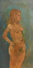 Standing Nude by Stella Steyn, oil on canvas, sold Apr 2020