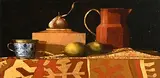 Still Life with Garlic by Martin Mooney, 1999, oil on board, offered Apr 2020