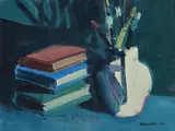 Brian Ballard, Books and Brushes, 2008, oil on canvas
