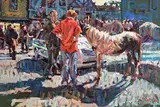 Reflected Sunlight at Tallow Horsefair by Arthur K. Maderson, oil on board, sold Mar 2020
