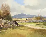 At Foordlass, Connemara, Co. Galway by Maurice Canning Wilks, oil on canvas, sold Mar 2020