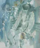 Dolly Mixture by George Campbell, oil on board, offered Mar 2020